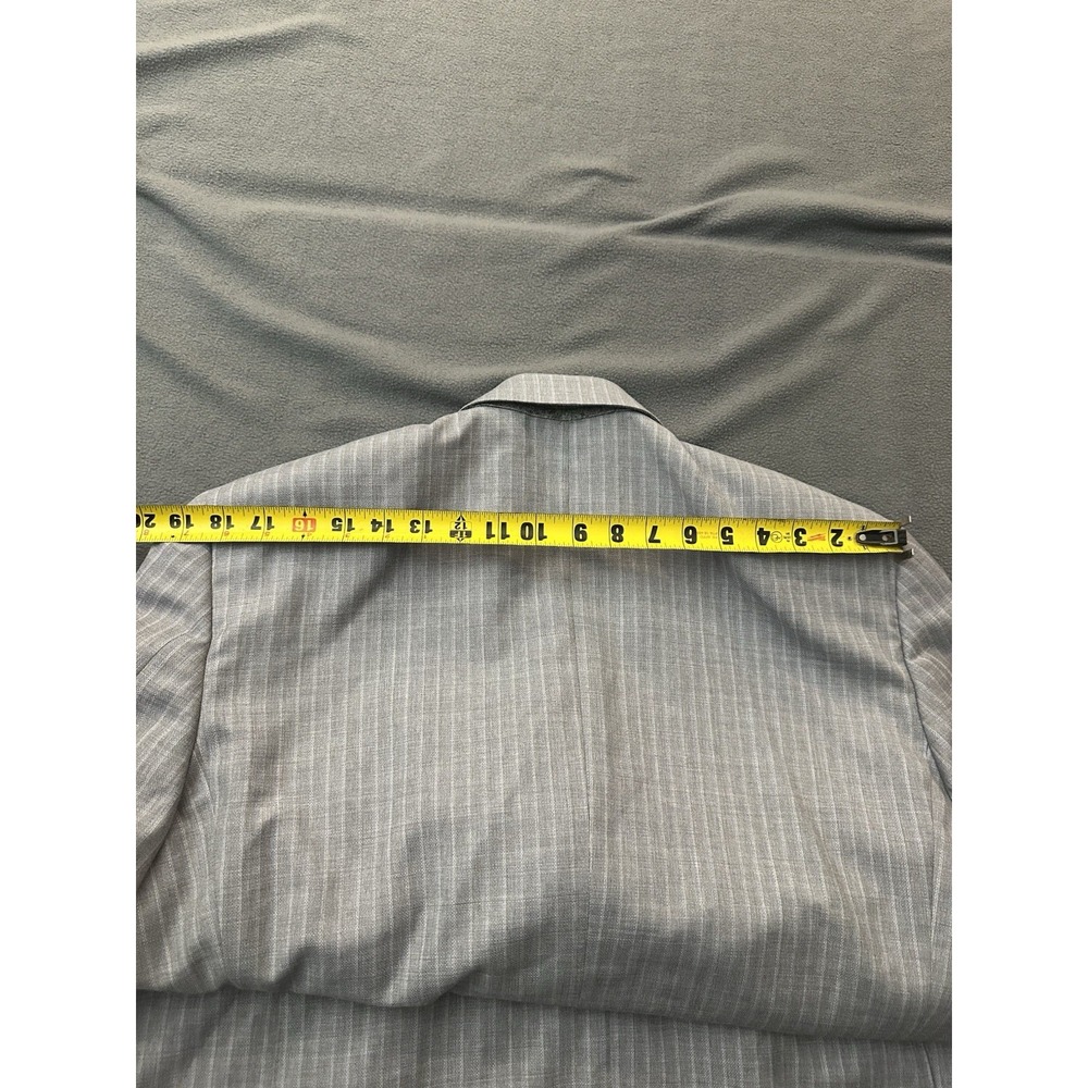 Canali Suit Mens 56 38R Gray Pin Stripe Wool 2 Piece Italy - Picture 9 of 16